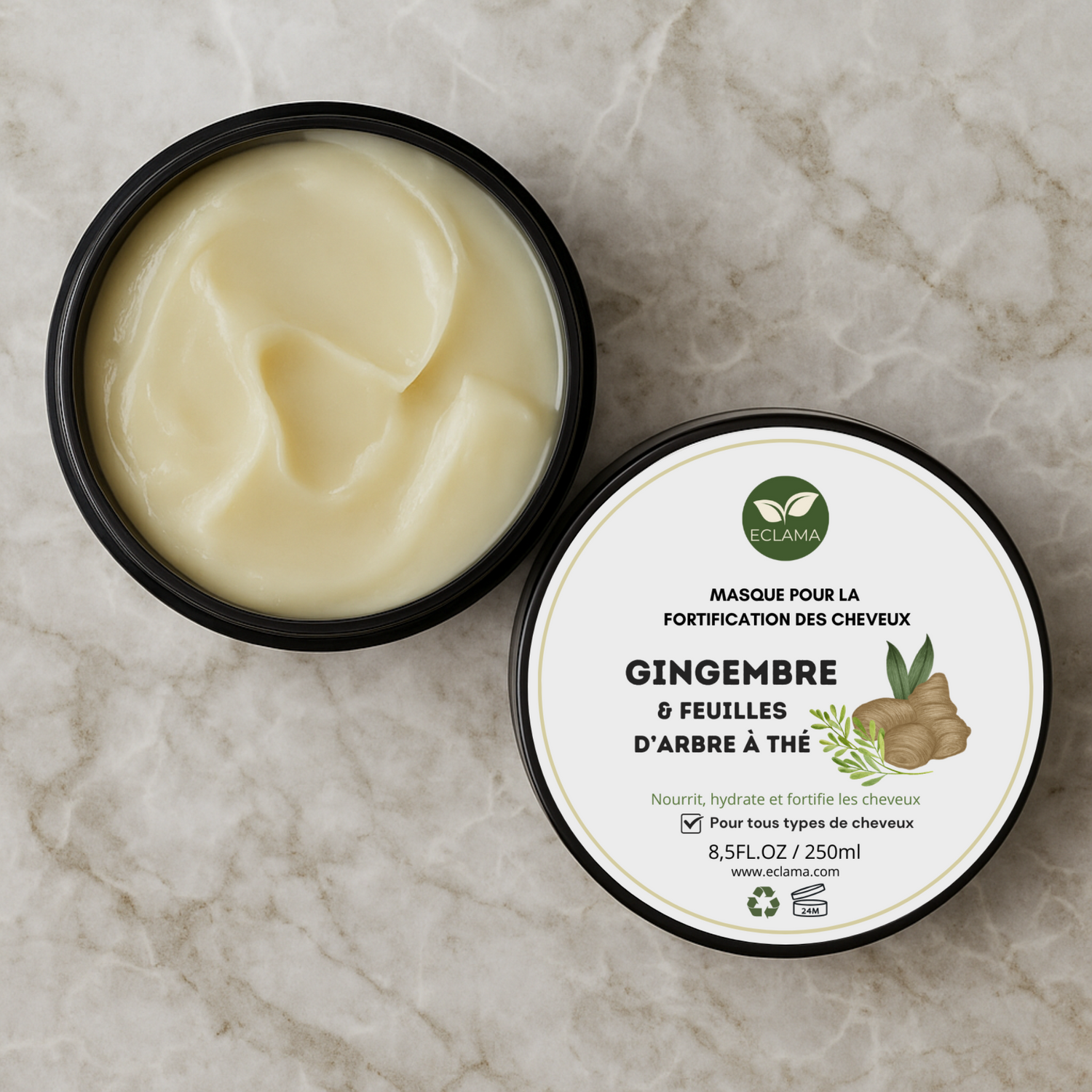 Masque au gingembre fortifiant intense - ECLAMA